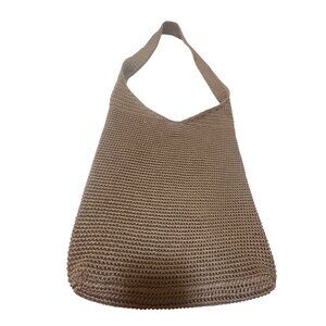Vintage Y2K‎ The Sak Brown Crochet Shoulder Bag Handbag